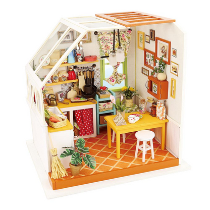 RoboTime Toyz Wooden Miniature Dollhouse Kits